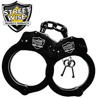 Black Solid Steel Handcuffs